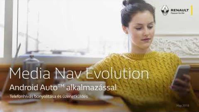Renault Media Nav Evolution Android Auto alkalmazással